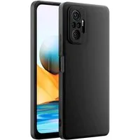 CoolGadget Handyhülle Handy Schutzhülle für Xiaomi Redmi Note 10 Pro matt schwarz 6,67 Zoll, Silikon TPU Hülle Schutz Tasche Cover schlicht Slim Case