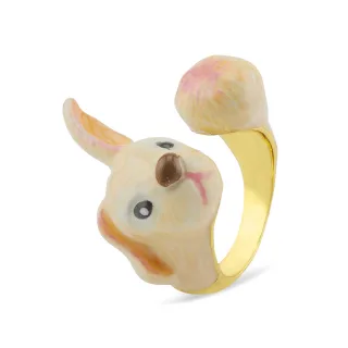 Hasen Ring vergoldet
