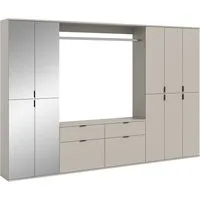 Home affaire Garderoben-Set TRONDHEIM, 6-teilig, Breite 273cm, individuell platzier- & erweiterbar, (Set, 5-St., bestehend aus: 3x Garderobenschrank & 3-tlgs. Zwischenbauelement), Garderobenschrank, Kleiderschrank, Schrankkombination, Garderobe