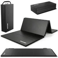 NEOLYMP Sportmatte Klappbare Turnmatte & Gymnastikmatte mit Klett und PU-Bezug, Klappbar, platzsparend und mit Tragegriff