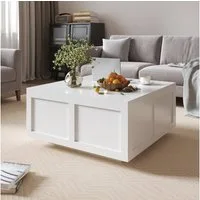 radelldar Couchtisch Wohnzimmertisch höhenverstellbar Stauraum  (40-54) x 78 x 78cm (1-St), Höhenverstellbare Tischplatte