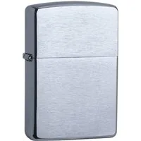 Zippo Feuerzeug ZIPPO Benzinfeuerzeug "chrom gebürstet"" in silber (1-St)"