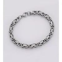 Firetti Edelstahlarmband Schmuck Geschenk Königskettengliederung, 6,7 mm