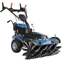Güde Handkehrmaschine Benzin GKM 100.1 1m Breite mit Besen, Schneeschild und Auffangbehälter