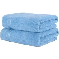 HAMMETEX Saunatuch Hammetex 2er Set extra große Saunatücher, Frottier (Packung, 2-St), 100% Baumwolle – Weich & Saugfähig – Luxuriöse Große Spa-Badetücher