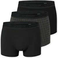 uncover by SCHIESSER Boxer Uncover Cotton (2er Pack) ohne Eingriff, elastisch, Single Jersey-Qualität, Logo-Bund