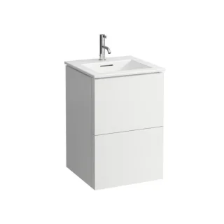 LAUFEN Kartell Waschtisch mit Unterschrank 50 cm H8603316401041 Waschtisch-Set, 50x50x72,6cm, weiß matt