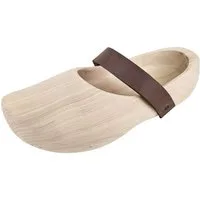 Vehi Mercatus Ritter-Kostüm Holzschuhe mit breitem Lederriemen 39