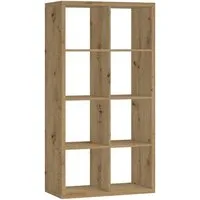 Bega Consult Raumteiler STYLE, Artisan Eiche Dekor, 8 Fächer, B 77 x H 147 x T 38 cm
