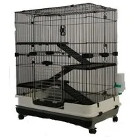 MYPETS Kleintierkäfig Nagervoliere BIG CAGE XL Nagerkäfig Käfig Voliere Metall Nager