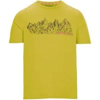 Killtec T-Shirt MN TSHRT C Schnelltrocknendes Herren T-Shirt mit Berg-Print und Melange-Optik