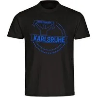 multifanshop T-Shirt Herren Karlsruhe - Meine Fankurve - Männer