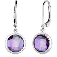 Elli Paar Ohrhänger Ohrhänger Amethyst Hell Lila 925 Sterling Silber