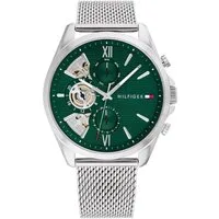 Tommy Hilfiger Multifunktionsuhr BAKER 1710647, Quarzuhr, Armbanduhr, Herrenuhr, Edelstahlarmband, analog, Tag