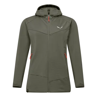 SALEWA - Puez Altavia Polarlite Kapuzenjacke Damen - Grün (Gr.34)