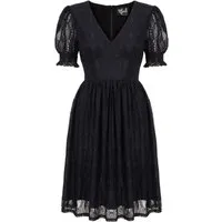 Hell Bunny A-Linien-Kleid Mortem Mini Dress Retro Vintage Spitze Lace Dress