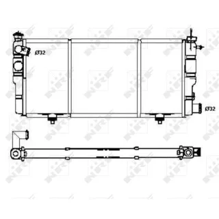 NRF Motork?hler gel?tet Peugeot 205 507120