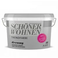 SCHÖNER WOHNEN FARBE Wandfarbe SW Trend Wandfarbe matt 1,0L Dreamy 7597