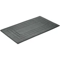 Vossen Badematte Feeling, Höhe 10 mm, beidseitig nutzbar, fußbodenheizungsgeeignet, Baumwolle, quadratisch, Badteppich, Uni-Farben, mit Bordüre, Hoch-Tief Effekt, reine Baumwolle