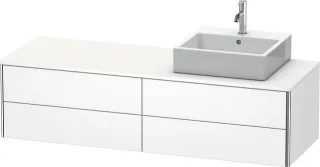 Duravit XSquare Konsolenwaschtischunterbau wandhängend Weiß Supermatt 1600x548x400 mm - XS4914R8484 XS4914R8484