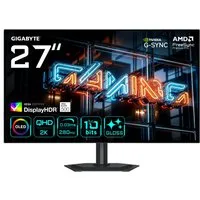 Gigabyte MO27Q28GR OLED-Monitor (67,3 cm/27 ", 2560 x 1440 px, QHD, 0,03 ms Reaktionszeit, 280 Hz, OLED, dreh-, neig-, schwenk-, höhenverstellbar, Lautsprecher)