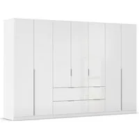 OTTO home Drehtürenschrank Kleiderschrank Schrank Garderobe AGORDO mit Dekor- oder Hochglanzfront (in zwei Griff-Farben, Breite 315 cm) mit Außenschubkästen, Serie in 7 Breiten und 2 Höhen MADE IN GERMANY