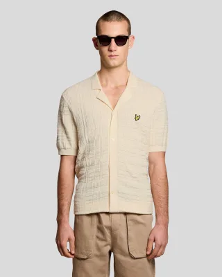 Revere Collar Gestricktes Resort-Shirt