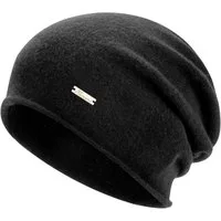LuxusKollektion Beanie Mütze Beanie Slouch Wolle Damen Herren Chemo 3Saison Schwarz