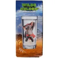 EXPO-Börse GmbH Tasse Kinderglas ca. 270 ml Wilde Helden Trinkglas Motiv wählbar Wasserglas, Glas, Sammelglas