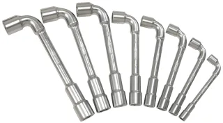 KS Tools ULTIMATEplus Doppel-Steckschlüssel-Satz, gekröpft, 11-tlg - 517.0451