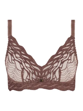 Chantelle Lingerie - Vibe Bügelloser Support BH cinnamon lurex - Gr. - 75 C