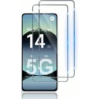 SmartUP Displayschutzglas für Xiaomi Redmi Note 14 5G Panzerfolie Glas Display Schutz Full 9H für Für Xiaomi Redmi Note 14 5G, kompletter Rundumschutz