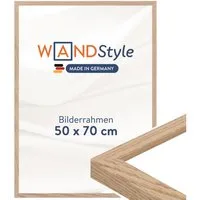 WANDStyle Bilderrahmen H950, Eiche Bilderrahmen 50x70 Holz, Moderner Fotorahmen Eiche 50x70 cm