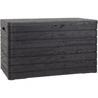 Koll Living Gartenbox Nora 970 Liter aus Kunststoff, 147 x 83 x 85 cm, mit Frontklappe, abschließbar, mit Gasdruckfedern