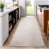 SIMPEX24 Teppich Unicolor - Einfarbig, Läufer, Höhe: 11 mm, Einfarbig Kurzflor Teppich Wohnzimmer Verschiedene Farben und Größen