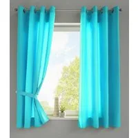 Gardinenbox Vorhang (2 St), Ösen, blickdicht, Microsatin, »Berlin« Blickdicht Microsatin Lichtdurchlässig 20405N2