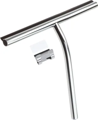 Neuesbad Serie 600 Dusche Abzieher mit Haken mit 3M Band, Chrom NB1DEADI031K1