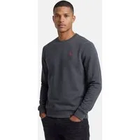 U.S. Polo Assn. Rundhalspullover USJaxxon – Herren Sweatshirt mit Rundhalsausschnitt Weiche Baumwollmischung, formstabil und mit Logo-Stickerei