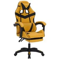 HTI-Living Drehstuhl Gaming Stuhl Krit Eco Gelb-Schwarz (Stück, 1 St), Bürostuhl Drehstuhl Schreibtischstuhl