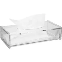 Fantasia Beauty Make-Up Organizer Kosmetiktuch-Behälter Acryl, 1-tlg., Kosmetiktuch-Behälter, Acryl, leer, Klappdeckel, Maße: 26 x 13,5 cm