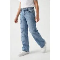 Abercrombie Kids Weite Jeans AFG LOW RISE HEARTS BAGGY JEAN mit Herzen, for Girls