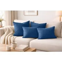 Amilian Dekokissen - Kissen Set 4er - Sofakissen mit Füllung 2x 50x50 + 2x 35x45cm, (4 Stück) Kuschelkissen - Zierkissen mit Kissenfüllung - Couchkissen