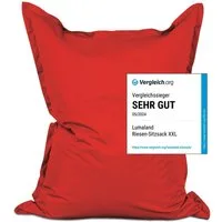 Lumaland Sitzsack XXL Bean Bag Riesen-Sitzkissen 380L 140x180cm Special Edition, Wasserfester Indoor & Outdoor BeanBag mit EPS-Perlen