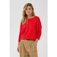 Saint Tropez Rundhalspullover A2561, MilaSZ R-Neck Viskosemischung, Casual fit