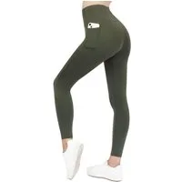 Frentree Leggings mit Taschen für Damen, Lange Sporthose, (High Waist, Yogaleggings in vielen Farben) Laufhose mit hohem Komfort
