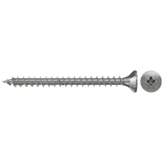 Fischer Spanplattenschraube PowerFast 4,0x25 FPF-SZ A2F, Senkkopf PZ, A2, Vollgewinde - 657163