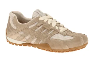 Geox D65B0A SNAKE ORIGINAL - donna Damen Halbschuhe beige papyrus/cream
