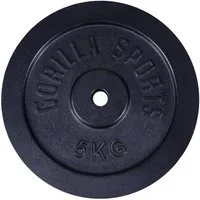 GORILLA SPORTS Hantelscheibe Hantelscheibe Guss 30/31 mm 1,25-30 KG, 5 kg, (1-tlg)