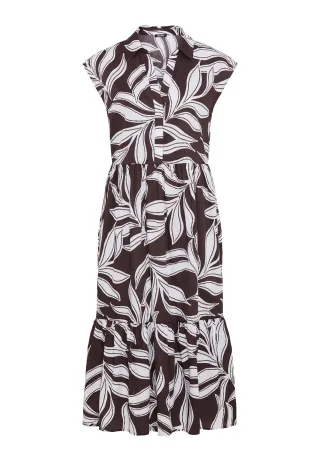 Olsen - Dress Woven Long (from 116cm) dark brown - Gr. - 34