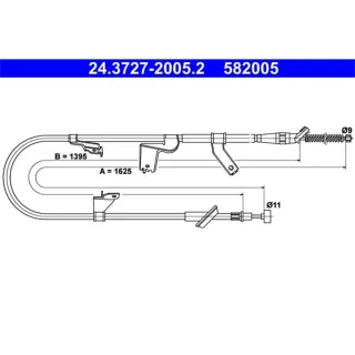 ATE Handbremsseil hinten links Suzuki Swift 3